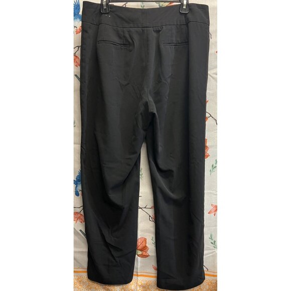 Dressbarn Womens Black Dress Pants 14W Polyester/Rayon/Spandex Blend - Picture 2 of 4
